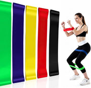 Cotton Home Pull Up Assist Resistance Band - Green , Blue , Yellow , Red , Balck 29x2cm