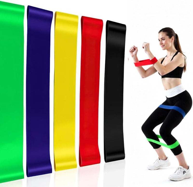 Cotton Home Pull Up Assist Resistance Band - Green , Blue , Yellow , Red , Balck 29x2cm