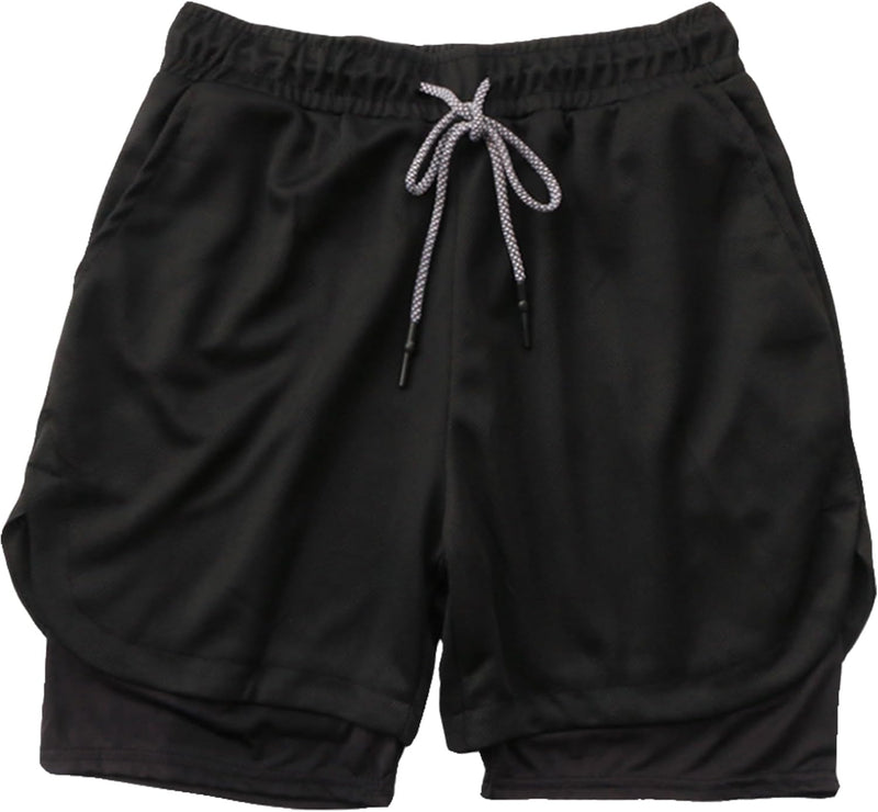Dress Cici Gym Shorts for Men, Men's Activewear Running Shorts,Drawstring Gym Shorts Men, 2 Layer Loose Athletic Shorts with 4 Pockets