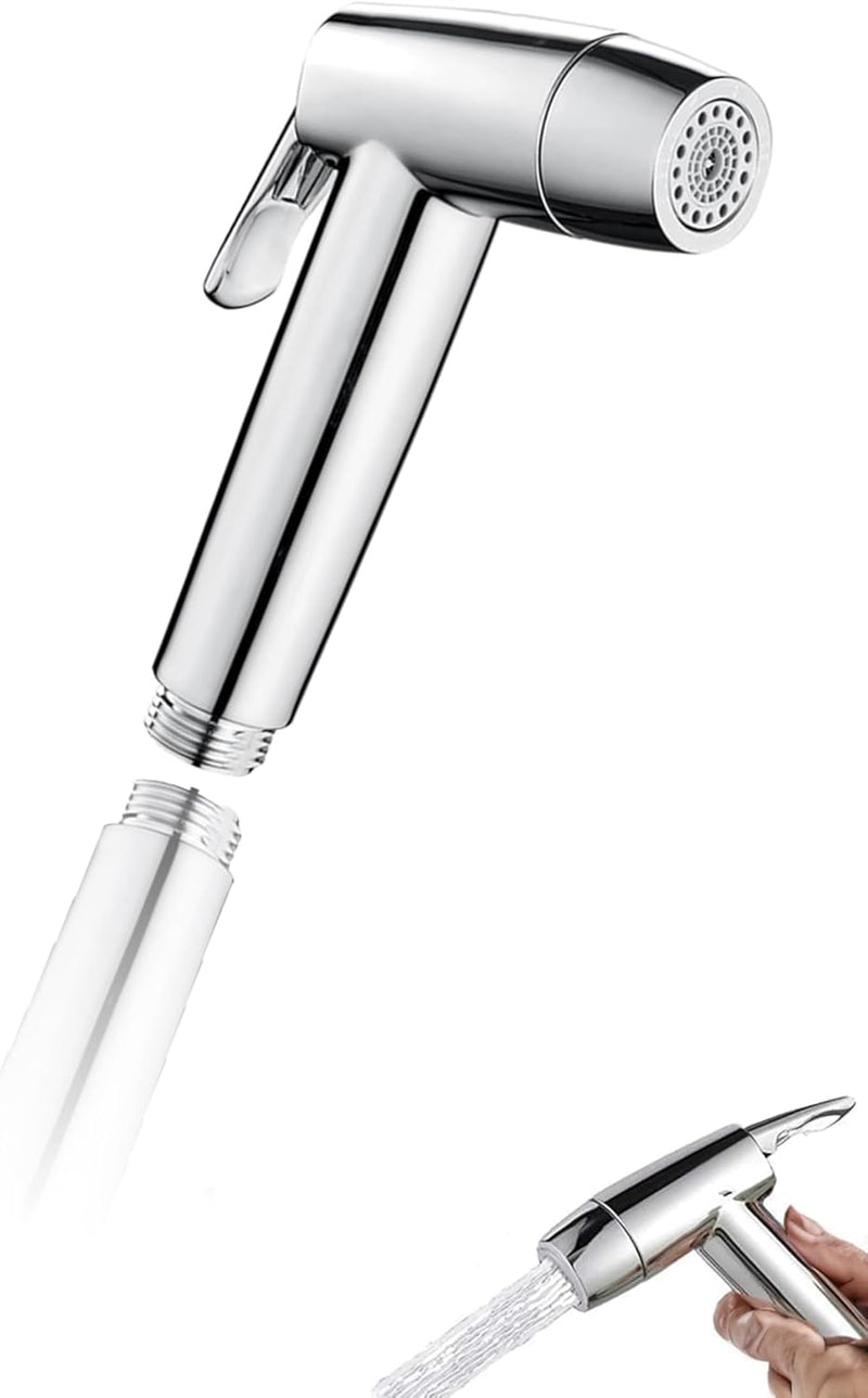 Sweet seven Bidet Sprayer Head - 2 Mode Stainless Steel Handheld for Kitchen and Toilet Cleaning