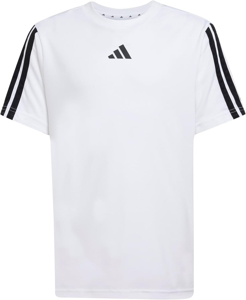 Boy's Train Essentials 3-Stripes T-Shirt T-Shirt - WHITE/BLACK