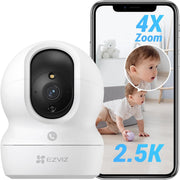 EZVIZ 4MP CCTV Camera for Home Wifi with Audio & Video, Call-Button, 360 Indoor Camera, Color Night Vision, Human & Noise Detection with Auto-Tracking, Two-Way Audio, Dual-Band Wi-Fi, CP1 Pro 4MP - 4MP(2.5K)