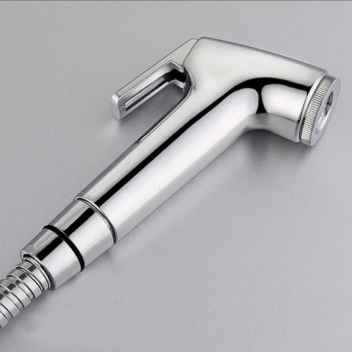 ECVV Bidet Sprayer for Toilet-Adjustable Water Pressure Control with Bidet Hose, Toilet Shattaf Adapter Spray Handheld Bidet Shower Head Wall Bracket Hose Kit | 1.2M |