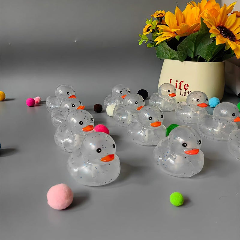 YUERFEILA Rubber Duck Bath Duck Toys for Toddlers Boys Girls,Squeak and Float Yellow Ducks in Bulk Baby Shower Duck Decorations Party Favors
