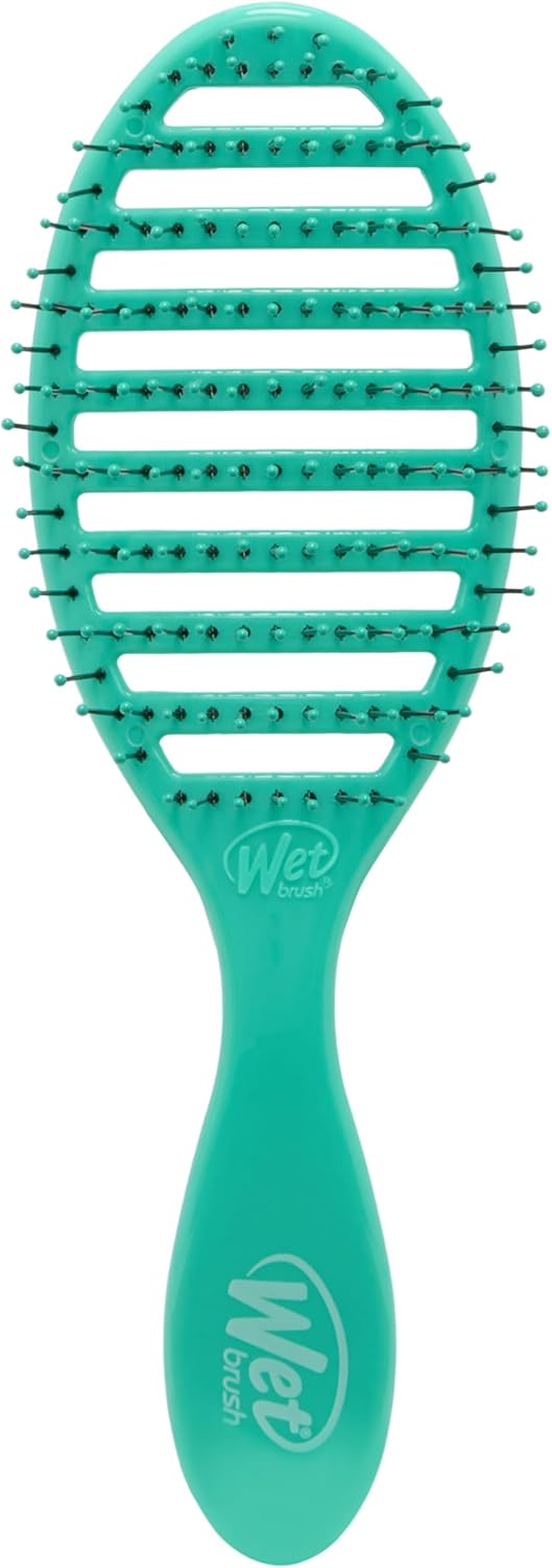 Wet Brush Speed Dry Hair Brush - Color Wash, Watermark - Vented Design and Ultra Soft HeatFlex Bristles Are Blow Dry Safe With Ergonomic Handle Manages Tangle and Uncontrollable Hair - Pain-Free
