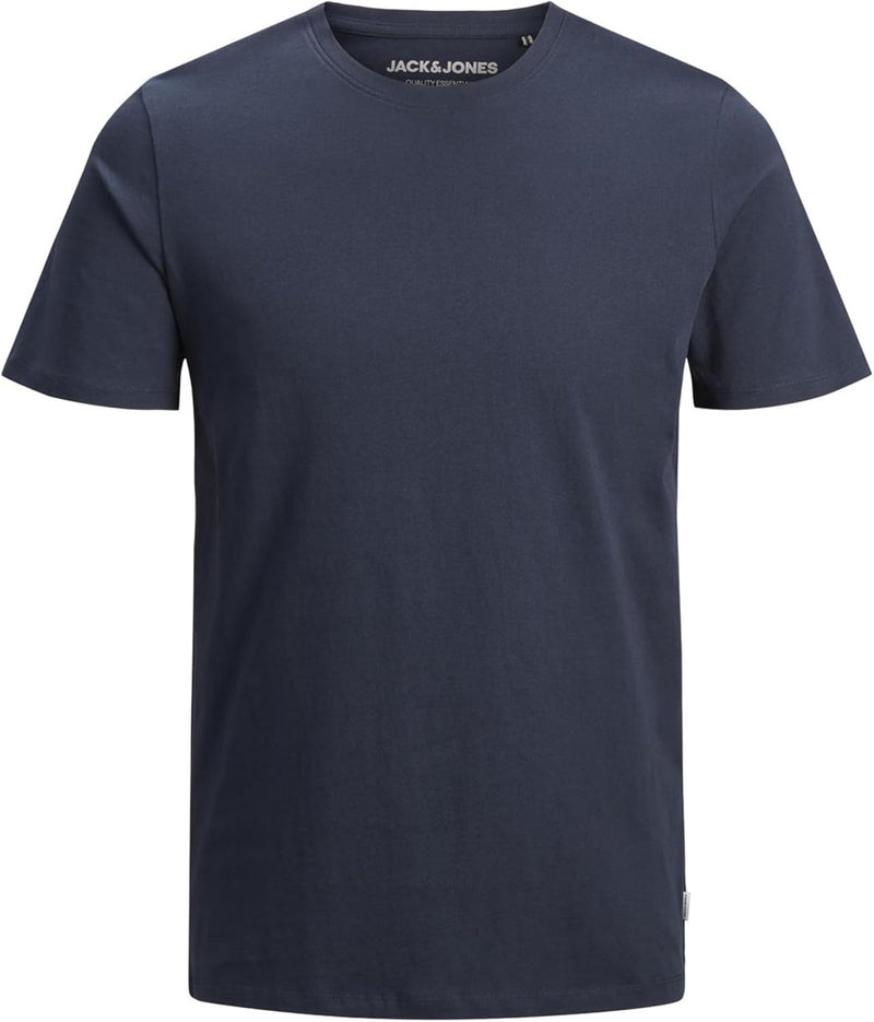mens JJEORGANIC Basic Tee O-Neck T-Shirt (pack of 1) - Navy Blazer