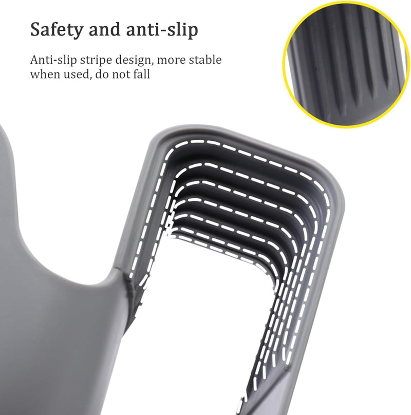 Car Seat Cup Holder, Drink Bottle Holder Child Safety, Seat Drink Holder Non-slip, Classic Gray Cup Organizer Portable, ABS Elastic Hook Cup Holder Universal Multi-purpose Cup Holder for Car Seat