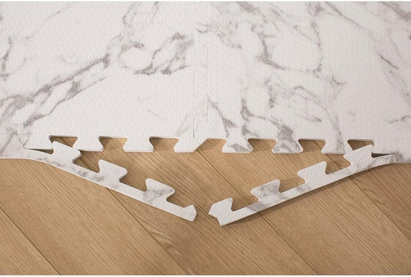 Bumble & Bird - Baby Play Mat - Motor Skills - Educational Mat - Non-Toxic EVA Foam - Waterproof - Easy to Clean - Easy to Store - 6pcs - 60cm x 60cm x 1.2cm - Marble
