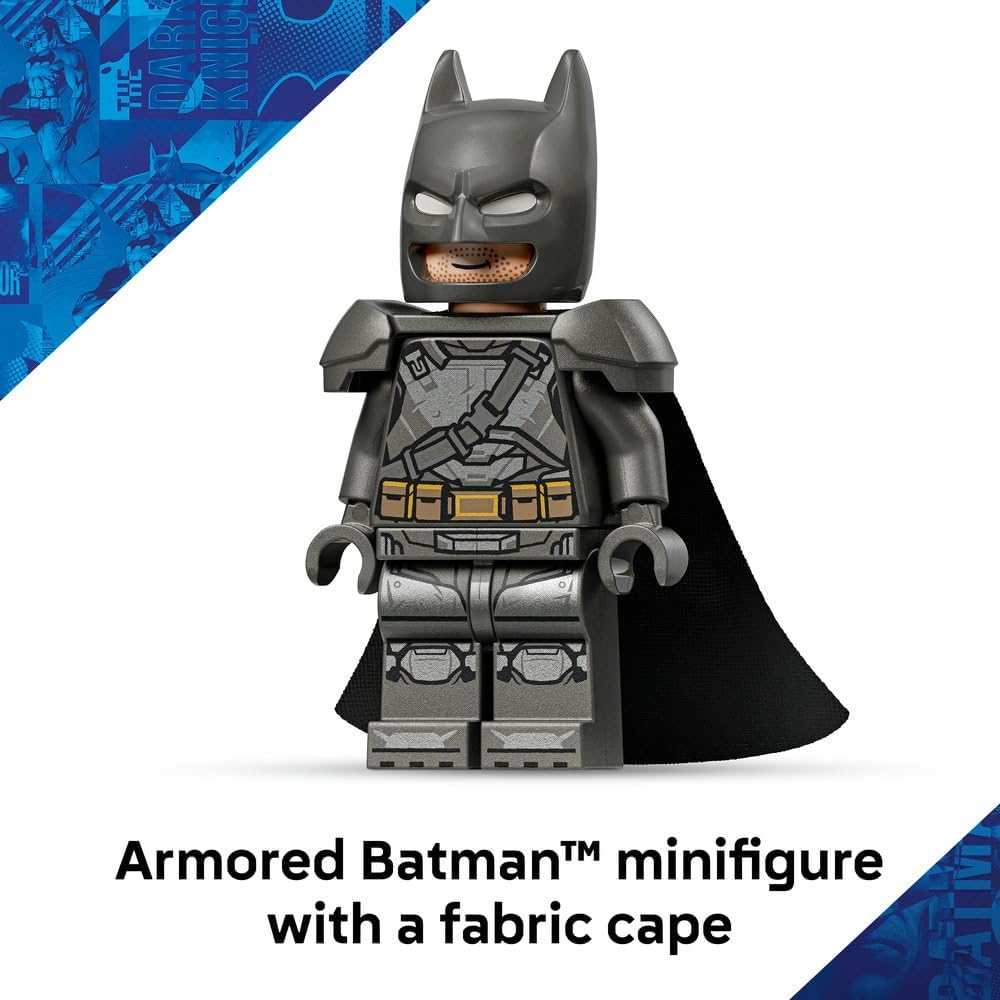 DC Batman Batman v Superman Batmobile 76331 Car Toy, Collectible Minifigure & Golden Coin, Super Hero Model Kit, Gift for 9+ Year Old Boys & Girls, 220 Pieces