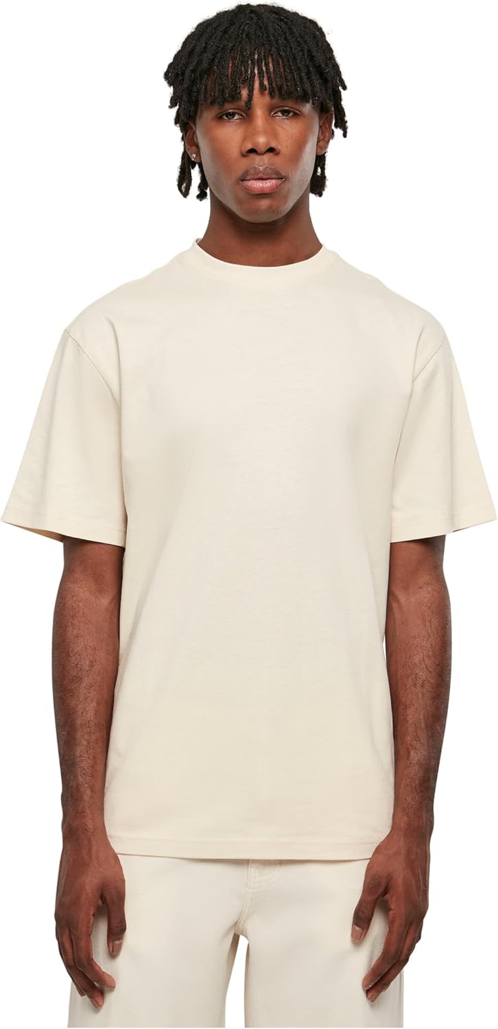 mens Tall Tee Oversized T-Shirt Oversized Short Sleeves T-Shirt with Dropped Shoulders, 100% Jersey Cotton (pack of 1) - Whitesand.
