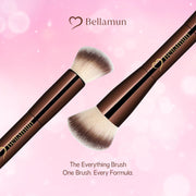 Bellamun Professional Makeup Brushes | Vegan & Cruelty-Free | High-Performance Tools for Foundation, Blush, Bronzer, Contour, Concealer & Powder Application (Dual Tip Pro Makeup Brush)