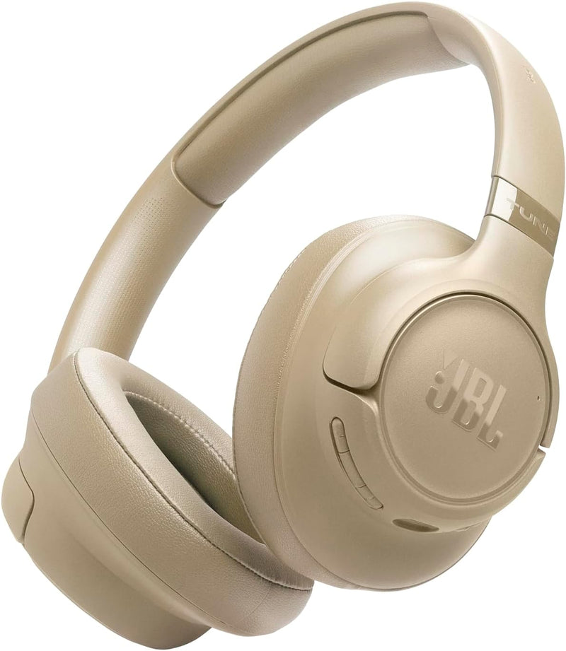 JBL Tune 720BT Wireless Over-Ear Headphones, Pure Bass Sound, Bluetooth 5.3, 76H Battery, Hands-Free Call, Multi-Point Connection, Foldable, Detachable Audio Cable - Black, JBLT720BTBLK - TUNE 730BT Beg