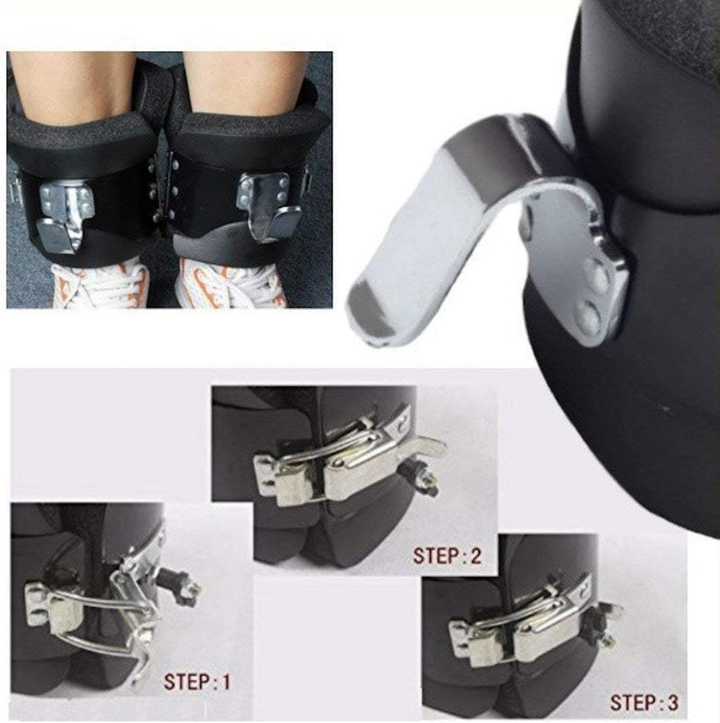 TAYGUM Inversion Gravity Boots,Inversion Gravity Boots Back Neck Shoulder Muscle Stretcher Boots for Chin Up Gym Fitness Bodybuilding