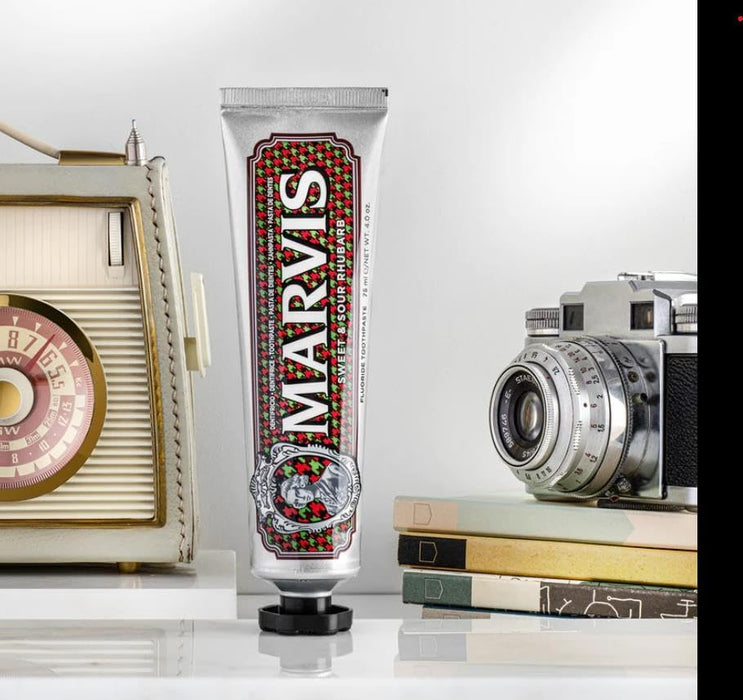 Marvis Sweet & Sour Rhubarb Toothpaste, Rhubarb, 75 milliliters