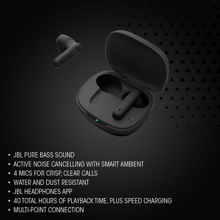 JBL Wave Flex True Wireless Earbuds, Deep Base Sound, Comfortable Fit, 32H Battery, Smart Ambient + Talkthru, Hands-Free Call, VoiceAware, Water and Dust Resistant - Blue, JBLWFLEXBLU