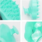 Hair Scalp Massager Brush Soft Silicone Bristles Care Scalp Massager Hair Shampoo Scrubber Manual Head Scalp Massager for Scalp Relax and Hair Clean
