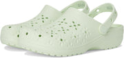 Classic Clogs With Floral Cut Out Design unisex-adult Clog - Jade Tint