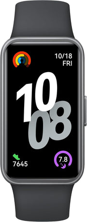 Band 10 Smart Watch, Metallic Design and Comfortable Wearing, Pro-level Sleep Analysis, Emotional Health Aid, 100 Workout Modes, Robust Battery Life, IOS and Android, Black - Black