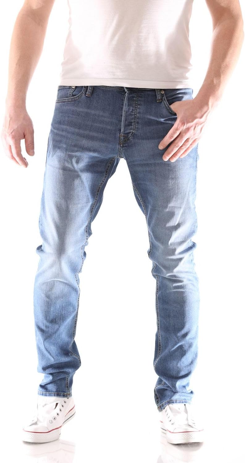mens Regular Fit Pants M Jeans (pack of 1) - Blue Denim 01