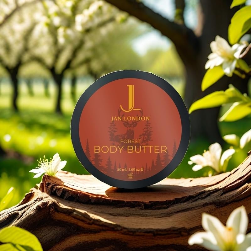 JAN LONDON Forest Gift Set ??Soothing hydration with Forest Body Butter and long-lasting luxury with Forest Perfume, a unisex Eau De Parfum for an unforgettable fragrance experience.
