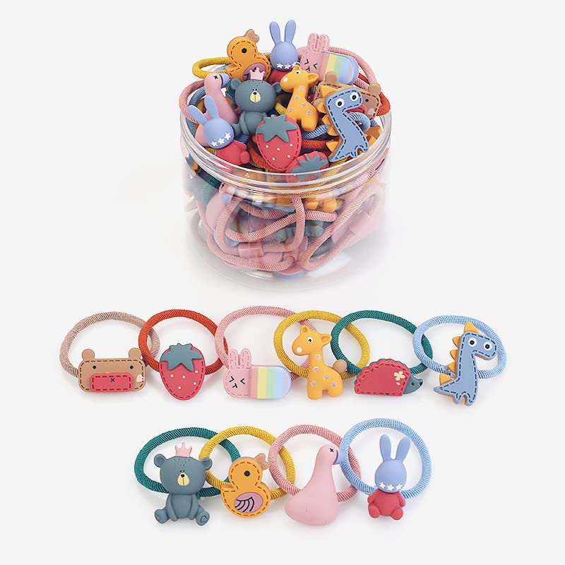 Shining Diva Fashion 20 pcs Combo Elastic Hair Bands Ties Accessories for Kids Baby Girls Women
