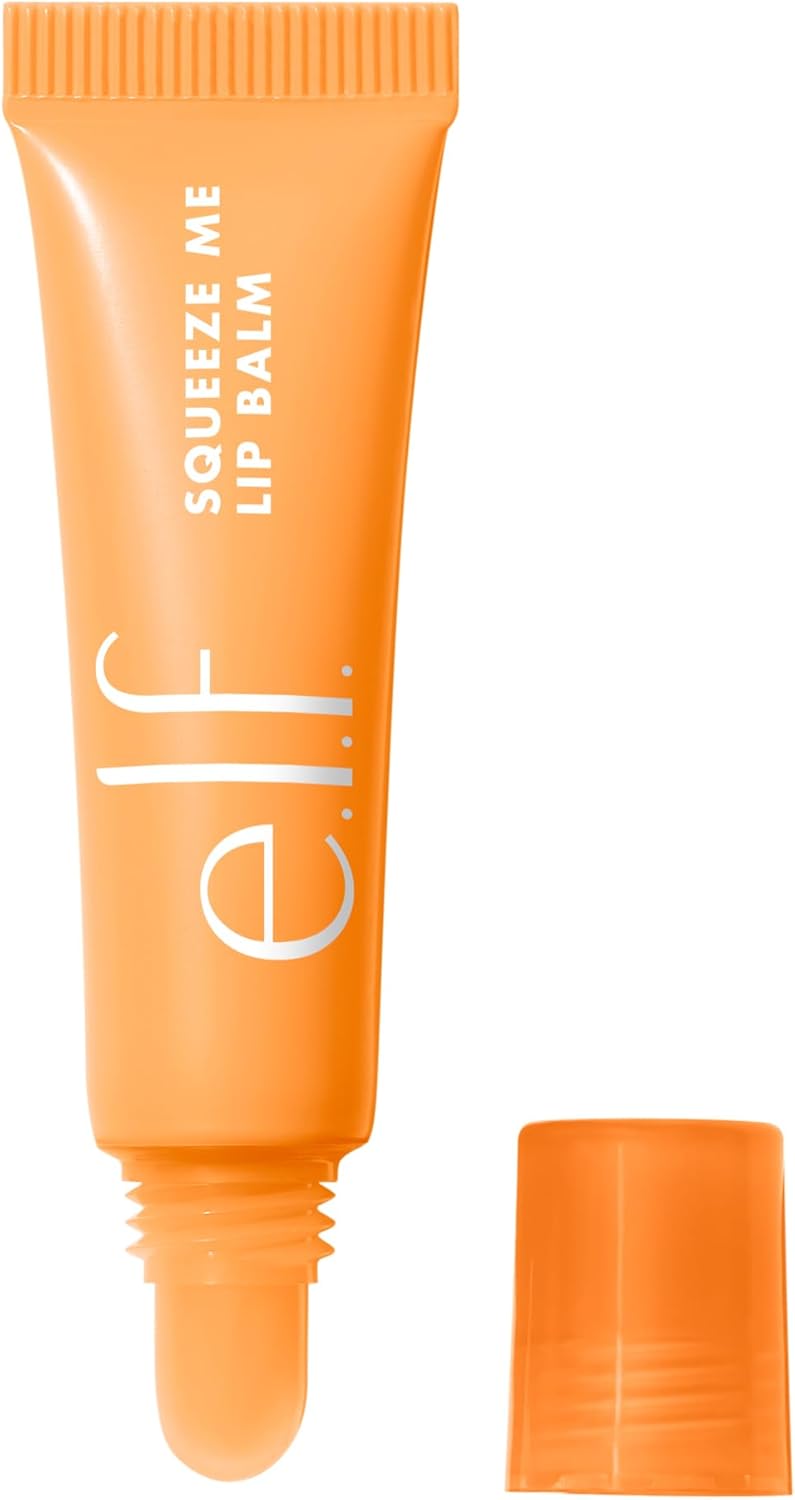 e.l.f. Squeeze Me Lip Balm, Moisturizing Lip Balm For A Sheer Tint Of Color, Infused With Hyaluronic Acid, Vegan & Cruelty-free, Grape - Peach 5.95 g (Pack of 1)