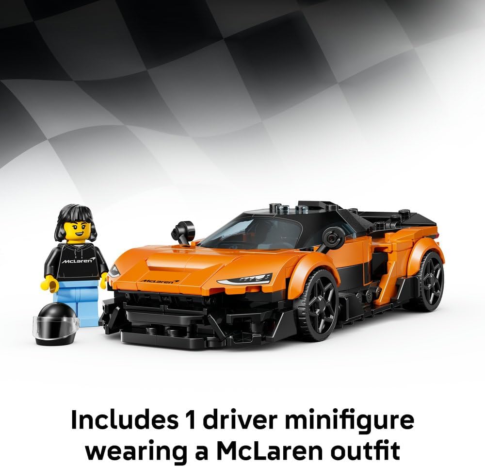 Speed Champions McLaren W1 Supercar Toy - Car Model Kit w/a Collectible Driver Minifigure - Birthday Gift Idea for 9+ Year Old Boys & Motorsport Fans - 77257 – image 5