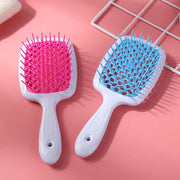 ALANX Detangler Hairbrush ï¼ŒMassage Curl Combï¼ŒDetangling Hair Brush for Women, Girls and Kids for Wet, Dryï¼ŒFine, Curly, Thick and Long Hair (WHITE/YELLOW)