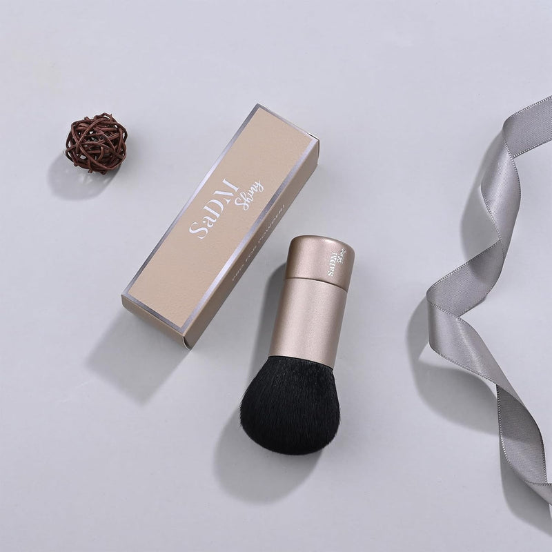 Kabuki Makeup Brush - Blender Brush for Powder, Cream, Liquid Foundation & Blush Blending - Professional Make Up Brush - Full Face Makeup Brush - Vegan & Cruelty Free