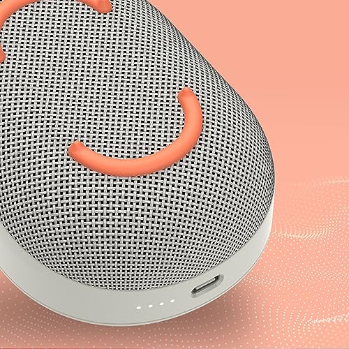 Skullcandy Kilo Wireless Bluetooth Speaker - IPX7 Waterproof Mini Bluetooth Speaker with 24 Hour Battery, Downward Firing Passive Radiator, and True Wireless Pairing - Perfect for Outdoor (Bone)