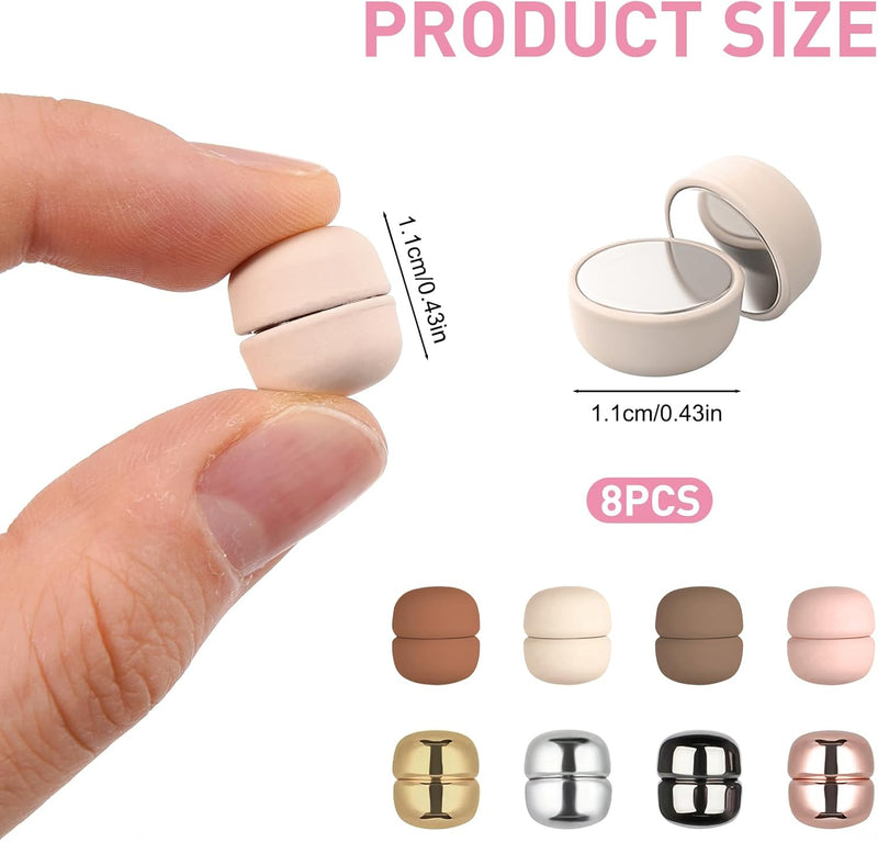 8 Pcs Hijab Magnets, Strong Magnetic Hijab Pins Multi-Purpose Magnetic Scarf Clasps No Snag Pinless Broches Pin for Women Men Clothing Scarf Pins Accessories, one size, Zinc magnet