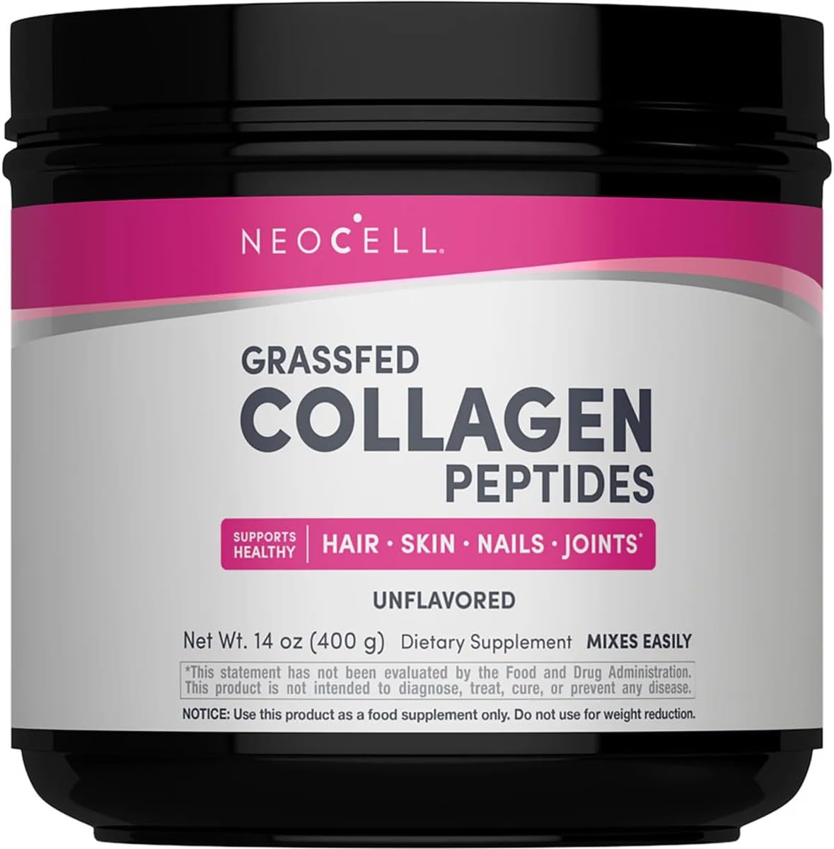 Grassfed Collagen Peptides Powder Type 1 & 3 Unflavored 10g Keto Certified & Gluten-Free & Grass-Fed & Easily Mixable 14.1 Oz (400g) – image 3
