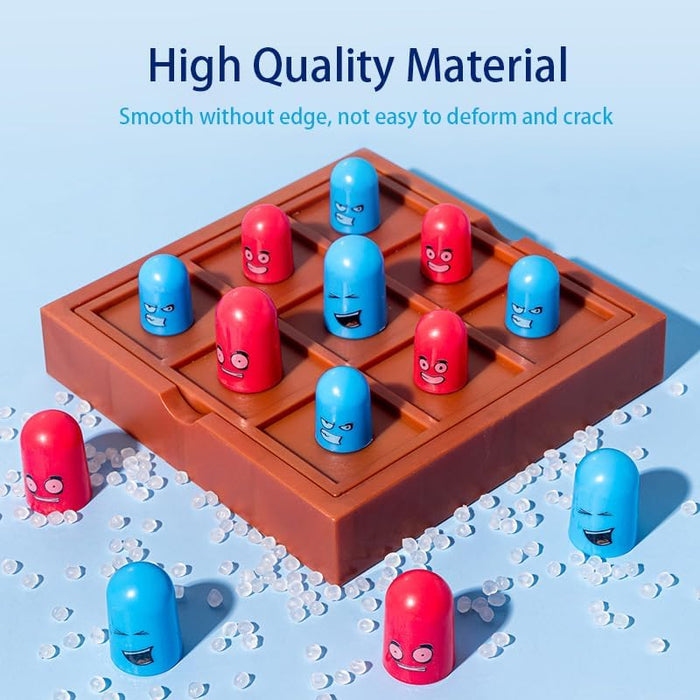 AM ANNA Board Game, Tic Tac Toe Game Children's Educational Puzzle Game Toys, Parent-child Early Education and Leisure and Entertainment Family Interactive Board Game Classic Board Game