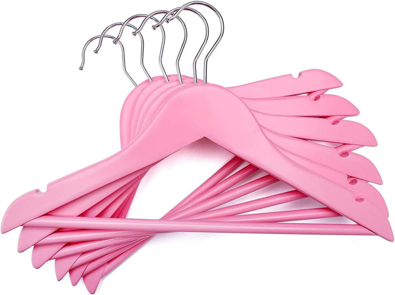 HOUSE DAY Wooden Baby Hangers for Closet 20 Pack, Kids Wooden Hangers Baby Clothes Hangers, 360° Swivel Hook Heavy Duty Toddler Hangers Baby Coat Hangers for Suits, Pants and Jackets, Natural