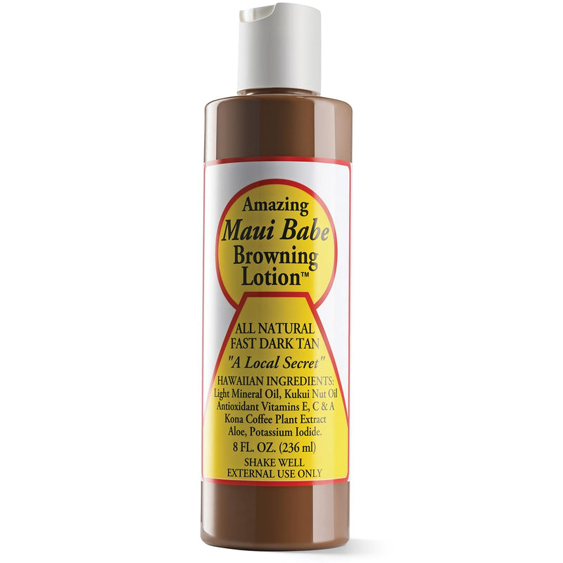 Maui Babe Browning Lotion - All Natural Fast Dark Tan