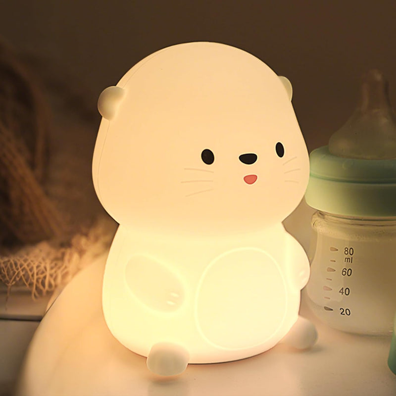 OkiyiD Duck Night Light, Cute Duck Gift for People, Dormitory Decorative Light, ABS+SIL, Touch Control, Portable Rechargeable Dimmable, Best Choice for Gift Giving - Pink