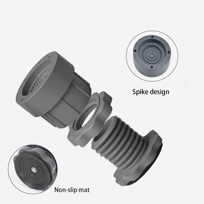 SYOSI Washing Machine Support, Adjustable Height Anti Vibration Pad, High Load Bearing Noise Cancelling, for Flip Washing Machine Refrigerator 4 PCS