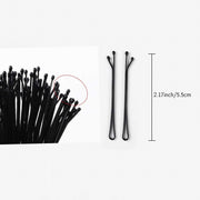 100 pieces Hair Bobby pins,Shaped Hair Pins Hair Styling Pins Black hair grips,Hair Clips, Hair Bob Pins,Straight plate hairpin Hair Clips for Girls Kids Women Hair Accessories