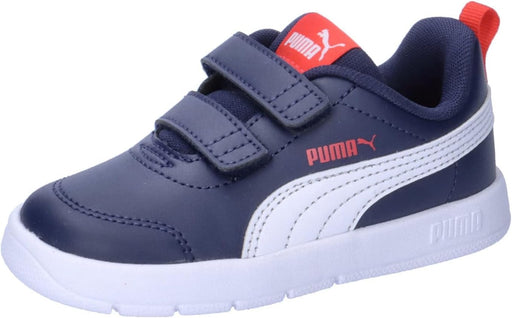 Unisex Baby Courtflex V3 V Inf Sneaker - PUMA Navy-PUMA White-PUMA Red