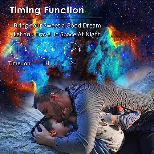 Sunbox Star Projector,Planetarium Projector Galaxy for Bedroom,360 Degree Rotation Night Light with 4K Replaceable 12 Discs Large Projection Area Sky Kids Adults Gifts, White (BL-DQY02)