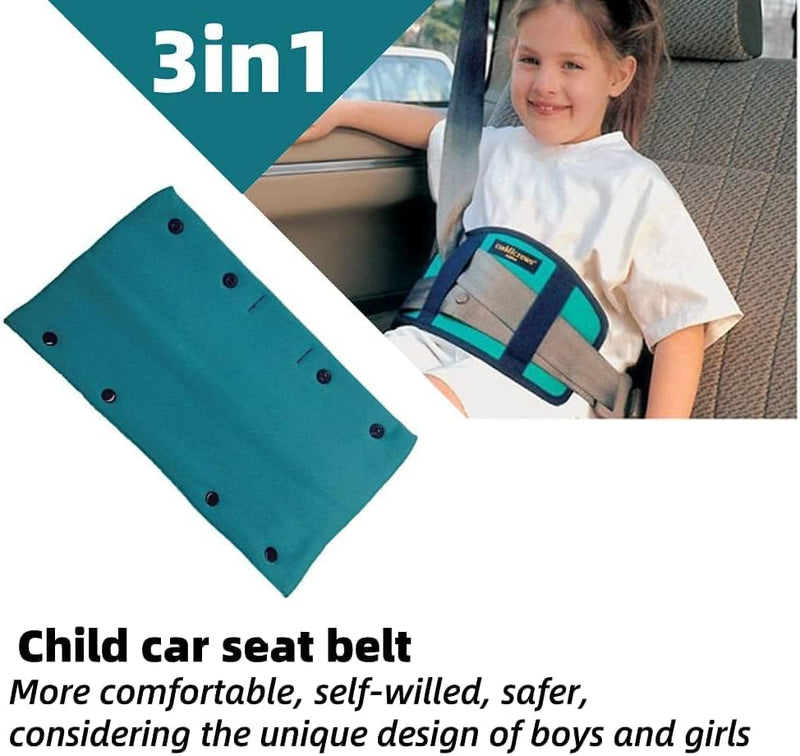 Khazna Child Seat Belt Adjuster, Car Child Seatbelt Adjusters, Car Seat Strap Cushions, Kids Travel Accessories for Baby Kids Infant Car Comfort and Safty, Blue