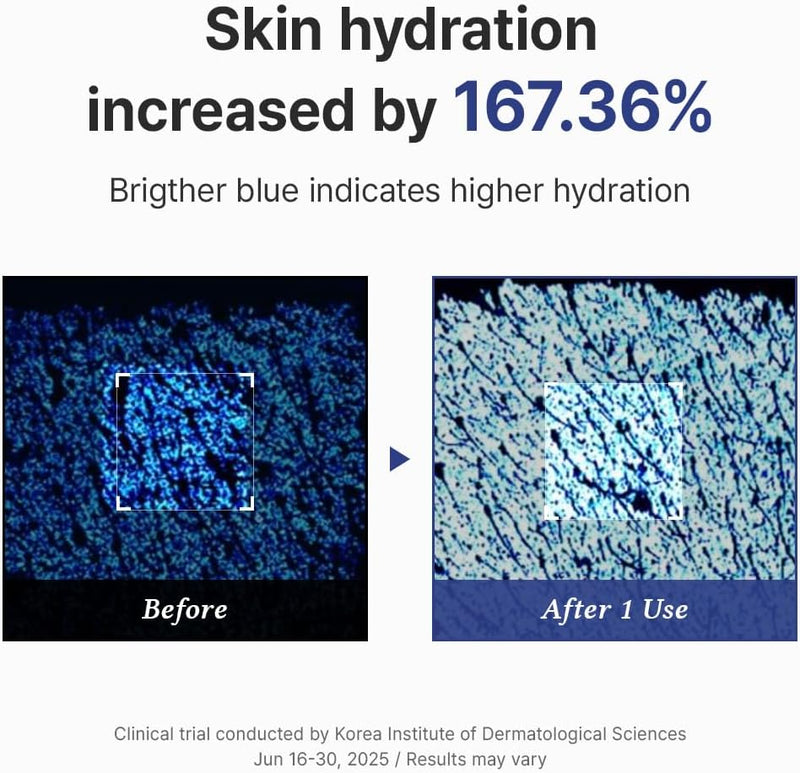 Aqua Marine Watery Cream Daily Face Moisturizer for All Skin Types Deep Hydration Face Cream with Hyaluronic Acid Vegan Korean Skincare, 50ml