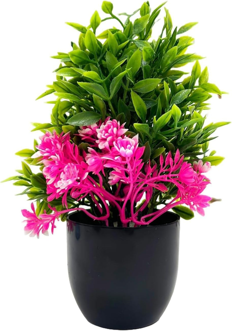 Dekorly Artificial Potted Plants, 8 Pack Artificial Plastic Eucalyptus Plants Small Indoor Potted Houseplants, Small Faux Plants for Home Decor Bathroom Office Farmhouse (Set 0F 8)