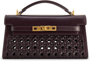 Women's Noor Top Handle Bag - Dark Red