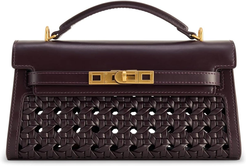 Women's Noor Top Handle Bag - Dark Red