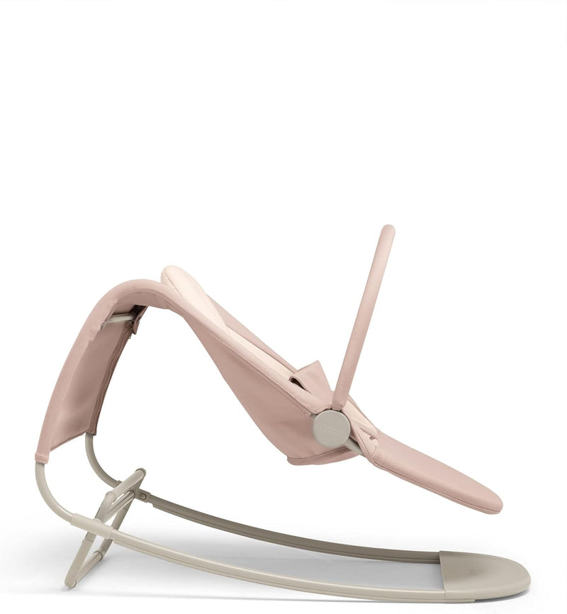 Mamas & Papas Tempo 3-in-1 Rocker/Bouncer, Lightweight, 3-Point Harness and Easily Removable Magnetic Toy Bar, Blush