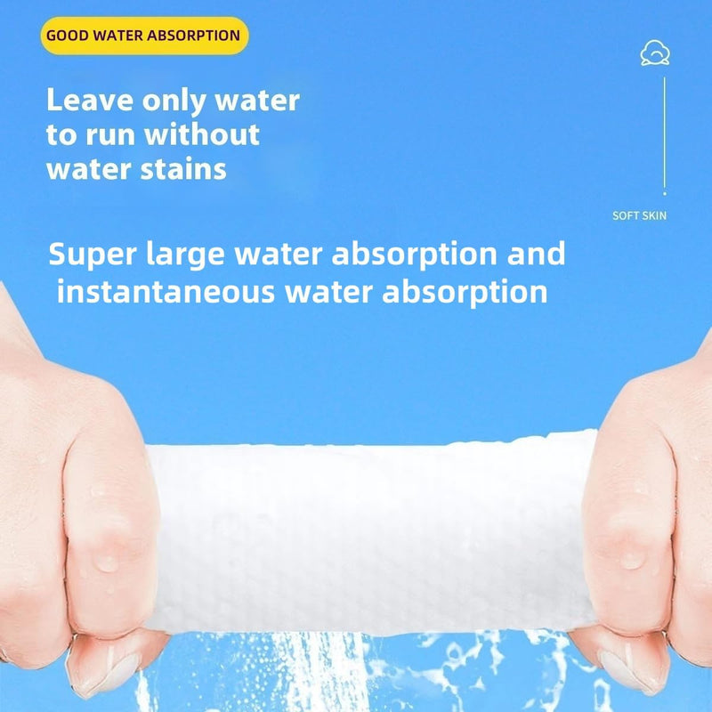 Disposable face towel .cosmetic cotton wool, 100% pure cotton,Extra thick 150%.soft cleaning towel, suitable for sensitive, makeup remover, face wash.face towels.clean towels (Extra thick 140 bars)