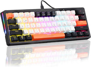 GAMEON DOMINION GO21KM-B RGB Wired Keyboard & Mouse Combo Full-Size English/Arabic Layout, Multi-Zone Rainbow Backlighting, Ergonomic Design, USB Wired Connectivity - Black AEROX | 60% | 61-Key | Mechanical Keyboard | RGB | Red Switch (MK160)