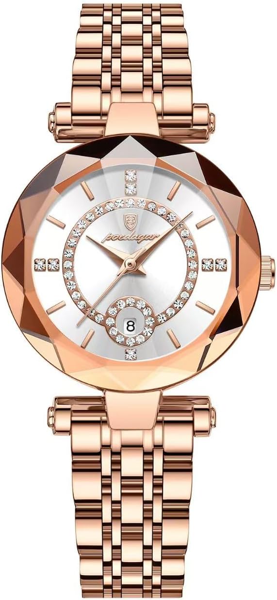 Ladies' wristwatches, quartz wristwatches for girls, luminous hour hands, water-resistant, ultra-thin, suitable for casual commuting and matching with ladies and students