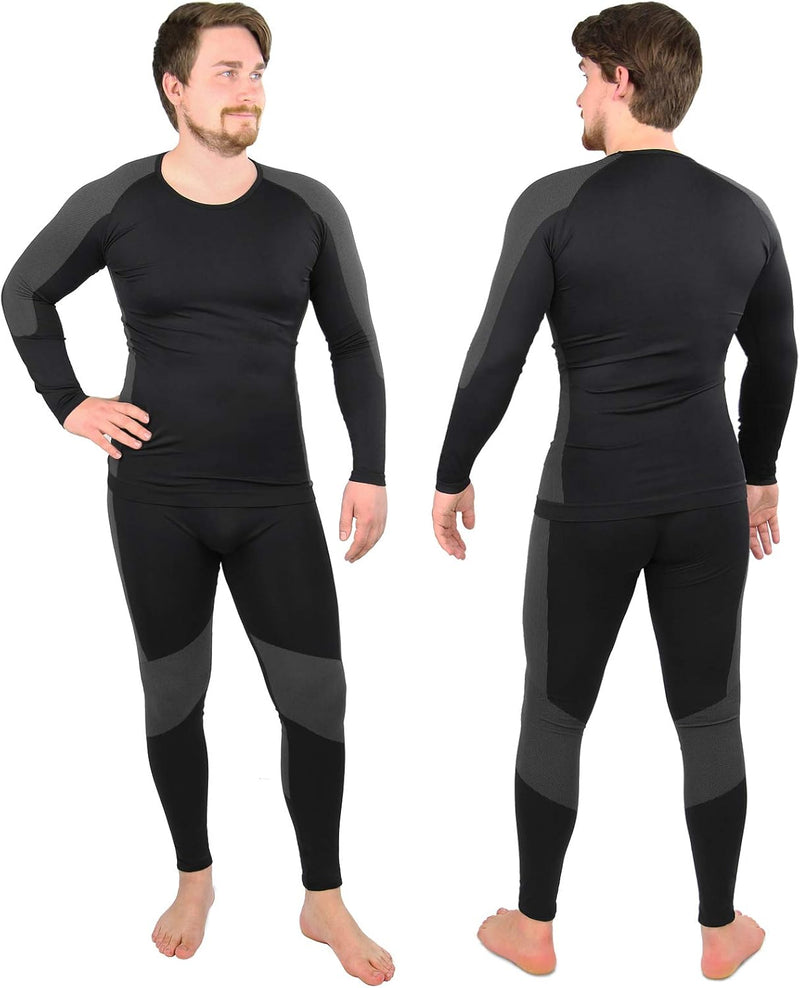 ALPIDEX Men's Functional Underwear Thermal Underwear Ski Underwear - Breathable, Warming and Quick Drying